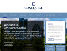 Tablet Screenshot of concoursecap.com